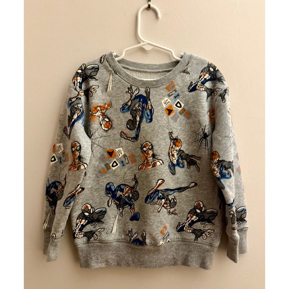 Marvel Other - Marvel Spiderman Lightweight Sweatshirt Size 5 LIKE NEW CONDITION